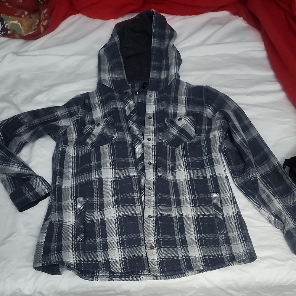 Plaid Hooded Jacket
